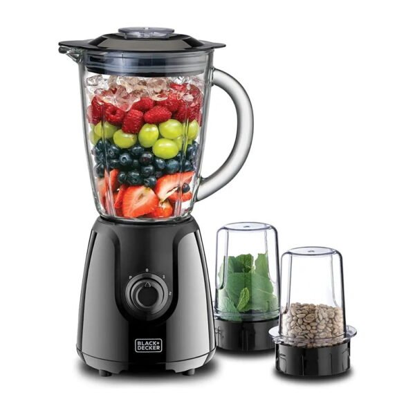 BLACK & DECKER BLENDER 400W GLASS BX440G - Image 1