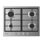 CANDY BI GAS HOB 60 CM STEEL CHG6BRXLPG