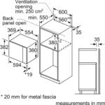 BOSCH BI MICROWAVE 25 LTR BLACK COLOR BEL554MS0M - Image 6
