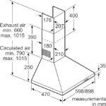 BOSCH BI CHIMNEY 60 CM STEEL DWP64CC50M - Image 2