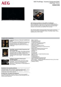 AEG BI CERAMIC HOB 90CM INDUCTION ITALY IKE95474XB - Image 4