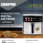 GEEPAS AIR FRYER 8L 1700W GAF37534 - Image 2