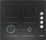 BOSCH BI GAS HOB 60 CM BLACK GLASS POP6C6O12M