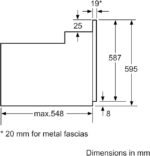 BOSCH BI ELECTRIC OVEN 60CM 8 PRO BLK HBJ538EB0M - Image 5