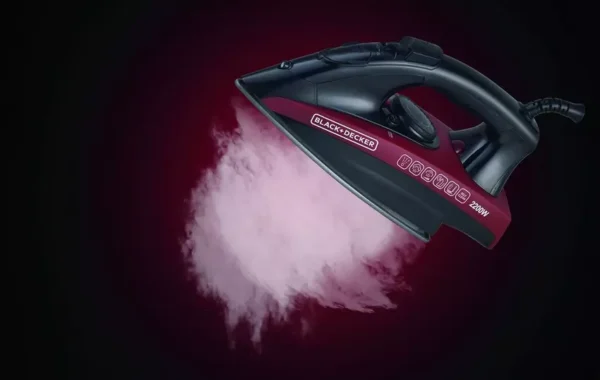 BLACK & DECKER STEAM IRON NON STICK 2200W X2200 - Image 2