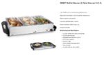 ZENET FOOD WARMER BUFFET PLATE 3x2 4LTR ZFW-324 - Image 2