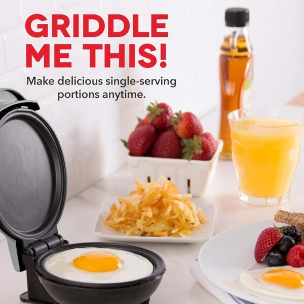 HAMILTON BEACH DASH Mini Griddle and Waffle Maker Bundle - Make Individual Pancakes, Eggs, Hash Browns, Waffles DMW001RD - Image 5
