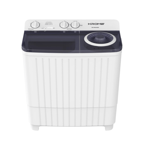 KROME WASHER TWIN TUBE 8 KG KR-WSA80K - Image 1