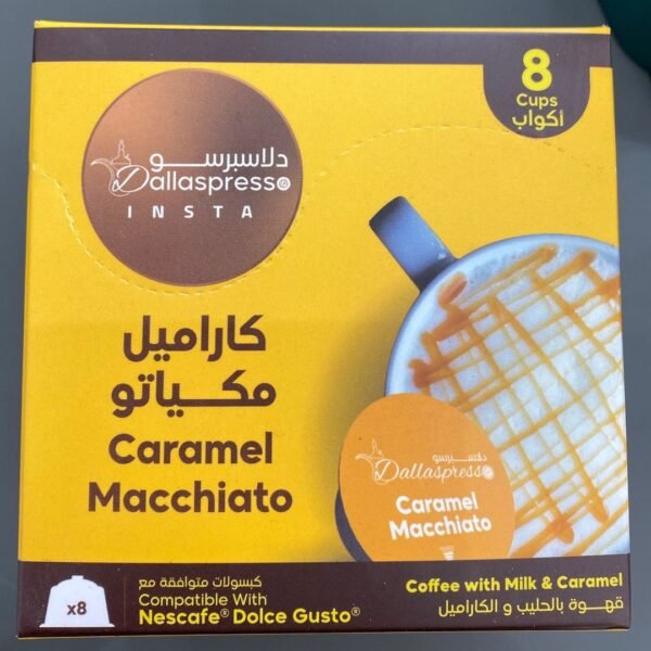 DALLASPRESSO CARAMEL MACCHIATO DOLCE GUSTO CAPPSULES 8 CUPS - Image 1