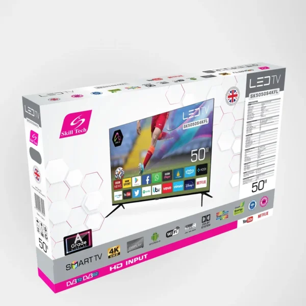 SKILLTECH TV 50 INCH 4K UHD Smart Frameless SK5050S4KFL - Image 3