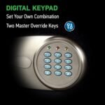 SentrySafe Security Safe with Digital Keypad Lock, Steel Safe with Interior Lining and Bolt Down Kit, California DOJ Certified for Firearm Storag - Image 3