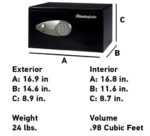 SentrySafe X105 Security Safe with Digital Keypad. - Image 5