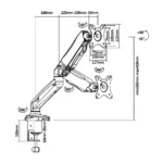 SKILLTECH STAND Monitor Arm 17-23" SH 130 C012 - Image 4