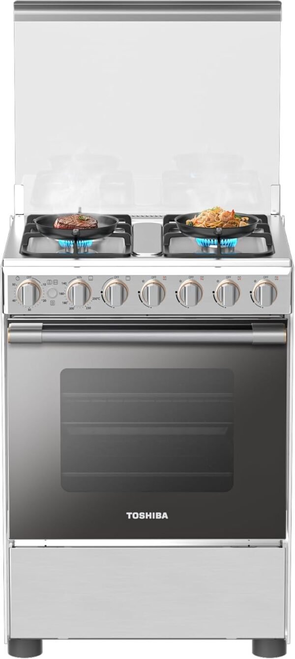 TOSHIBA GAS COOKER 60CM FULL SAFETY THRB260G4GE(MR) - Image 4