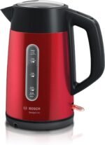 BOSCH KETTLE DESIGN LINE PLUS RED STAINLESS STEEL 3000W 1.7 LTR TWK4P434GB