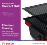 BOSCH CONTACT GRILL RED 2000W TCG4104GB - Image 2