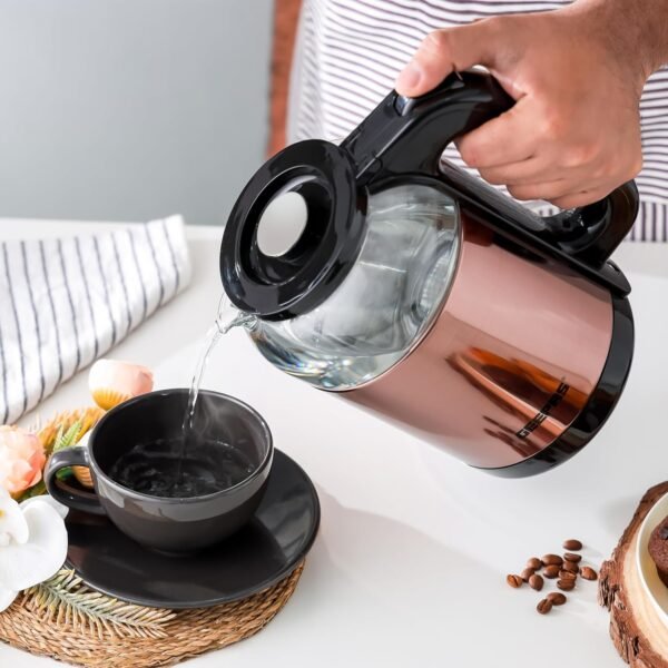 GEEPAS KETTLE DOUBLE LAYER GLASS 1.7L 1500W GK38063 - Image 5
