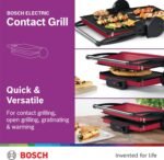 BOSCH CONTACT GRILL RED 2000W TCG4104GB - Image 5
