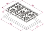 TEKA BI GAS HOB 90 CM EX 90.1 5G AI AL DR CI - Image 2