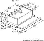 BOSCH BI CHIMNEY 90 CM TELESCOPIC DFT93CA50M - Image 3