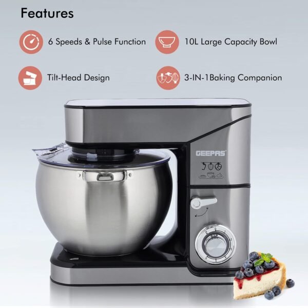 GEEPAS STAND MIXR 10 L GSM43041 - Image 3