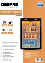 GEEPAS SHOW CASE CHILLER 165 LTR GSC1601BE - Image 5