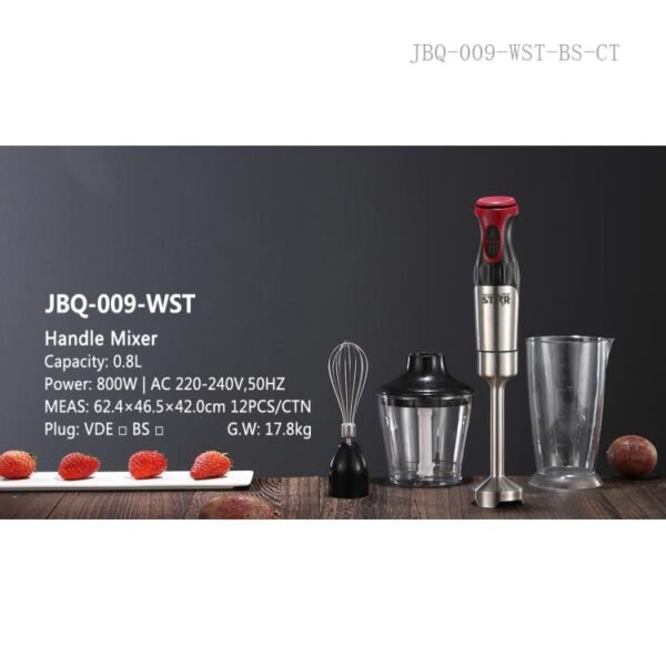 WINNING STAR HAND BLENDER 4 IN 1 800W ST-5510 MADE IN CHINA ( 1 YEAR FULL WARRANTY ) - Image 2