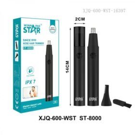 WINNING STAR RECHARGEABLE NOSE HAIR TRIMMER ST-8000 MADE IN CHINA ( 1 YEAR FULL WARRANTY )