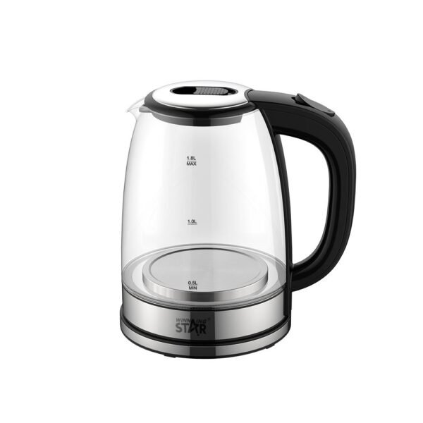 WINNING STAR KETTLE GLASS 1.5L 1500W ST-6017 MADE IN CHINA ( 1 YEAR FULL WARRANTY ) - Image 3