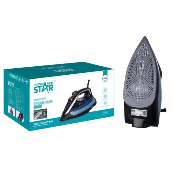 WINNING STAR STEAM IRON 2200W ST-6123 MADE IN CHINA ( 3 MONTH WARRANTY ) - Image 1