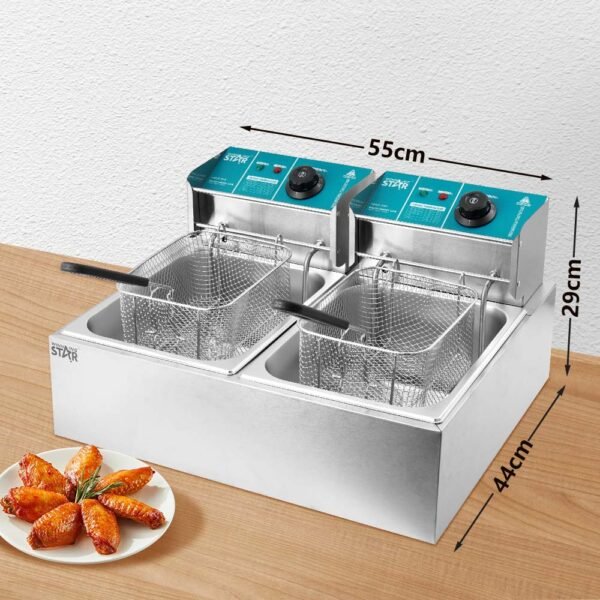 WINNING STAR DEEP FRYER DOUBLE 6L 2500W ST-9202 MADE IN CHINA ( 1 YEAR FULL WARRANTY ) - Image 6