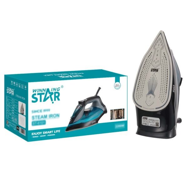 WINNING STAR STEAM IRON 2200W ST-6101 MADE IN CHINA ( 3 MONTH WARRANTY ) - Image 1