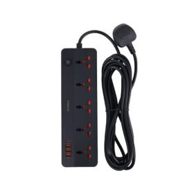 WINNING STAR EXTENSION 5 SOCKET 3 USB PORT 1 TYPE-C PORT 5M ST-1203U-5  MADE IN CHINA ( 1 YEAR FULL WARRANTY )
