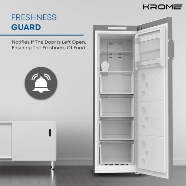 KROME UPRIGHT FREEZER 270L KR-UF270IM - Image 3