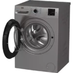 Beko , Front Load washer, 9 kg, 15 Programs, 1400 Rpm, Prosmart Inverter Motor, Grey - Image 4