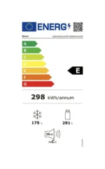 Beko Side By Side Refrigerator 466L Stainless Steel – GNO46622XPN - Image 3