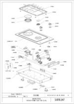 WHIRLPOOL BI GAS HOB 30CM 2 BURNER GMD20SIX - Image 2