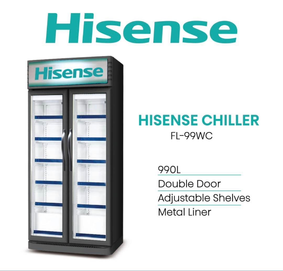 Hisense-Showcase-Chiller-Two-Doors-990-Liter HISENSE SHOW CASE 990L FL-99WC - Image 1