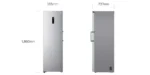 LG UPRIGHT FREEZER  324L GRB414ELFM INVERTER - Image 3