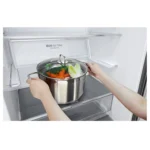 LG New Bottom Mount Refrigerator, Inverter Compressor, Multi AirFlow, Smart Diagnosis, Platinum Silver - Image 4