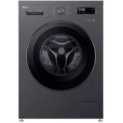 S400906179_1 LG WASHER FRONT LOAD 9KG SILVER F2Y1VYP6J - Image 1