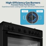 Beko 5 Burner Gas Cooker 90cm Black – BGGR11127GBA - Image 5