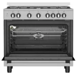 Whirlpool WR90 GGF 23125 XME – 90 X 60 Full Gas Cooker, Cast Iron Grids, 106lt, Fan Oven- Egypt