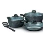 Homeway 10 Pcs Marble Cookwre Set, Assorted - Image 3