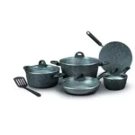 Homeway 10 Pcs Marble Cookwre Set, Assorted - Image 2