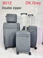 SKY BIRD TROLLEY SET 4PCS DOUBLE ZIPPER 8012 طقم شنط 4 قطع سيلكون دبل جرار - Image 3