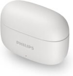 Philips TAT1109WT/97True wireless headphones 1000 series, Ergonomic design for comfort, Pocket-size charging case, Natural sound. Dynamic bass, Clear calls, IPX4 splash and sweat resistant, Up to 24 hours play time with the case​, 10 mm drivers for great sound and powerful bass​, up to 10m, White Color. - Image 4