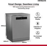 HITACHI DISH WASHER 15 PLACE HDFF158CVX - Image 6