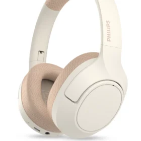 Philips TAH7508WT/97 Over-ear wireless headphones, Noise Canceling Pro, Natural sound. Dynamic Bass, Lightweight over-ear headphones, Up to 60 hours play time, 45 with noise canceling on, Bletooth Version: 5.2.
