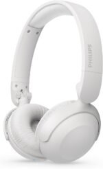 Philips TAH2209WT/97 On-ear wireless headphones 2000 series, Lightweight on-ear headphone, Natural sound. Dynamic Bass,Up to 25 hours play time, Clear calls, USB-C charging.